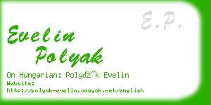 evelin polyak business card